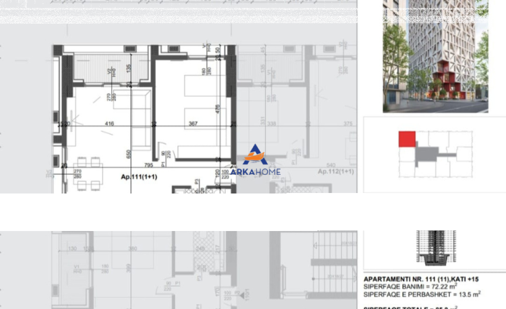 IN VENDITA APPARTAMENTO 1+1+BALCONE "FILIGREE TOWER, VIA XHANFIZE KEKO" 188.760 EURO