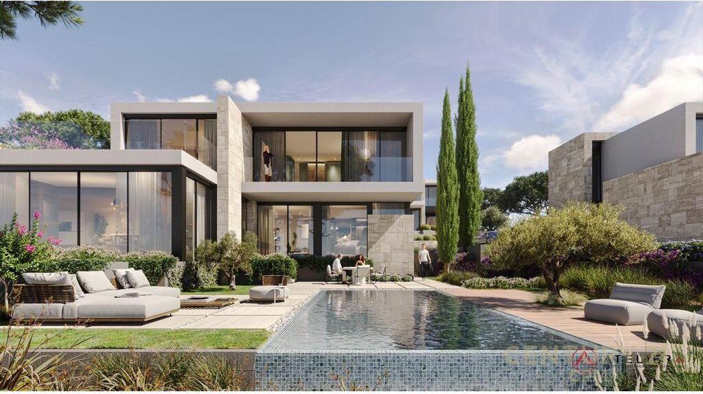 WE SELL SUPER APARTMENT 3+1+2 + YARD IN THE RESIDENCE "CRYSTAL LAKE", BY THE LAKE OF FARKË