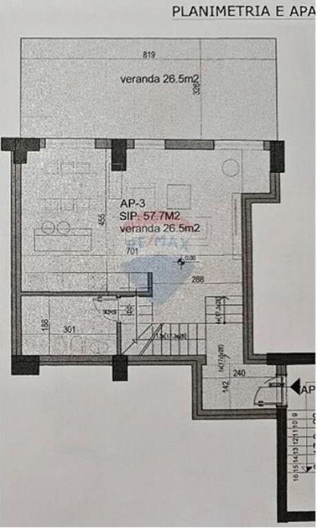 2+1 apartment for sale on Faik Konica St.!!