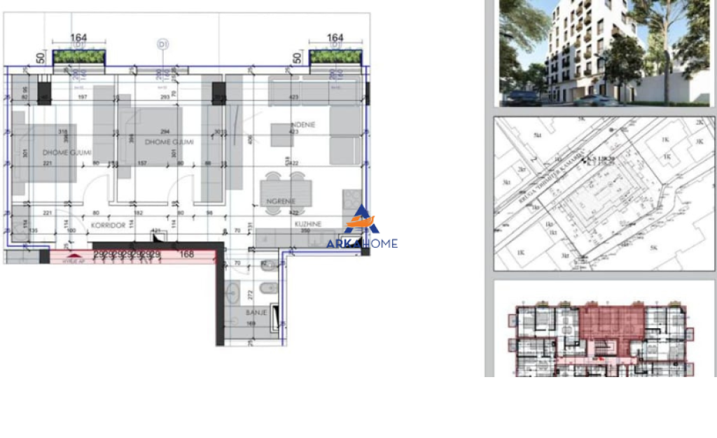 FOR SALE APARTMENT 2+1+2BALCONIES "NEAR DHIMITER KAMARDA ROAD, ALI DEM" 168,000 EURO