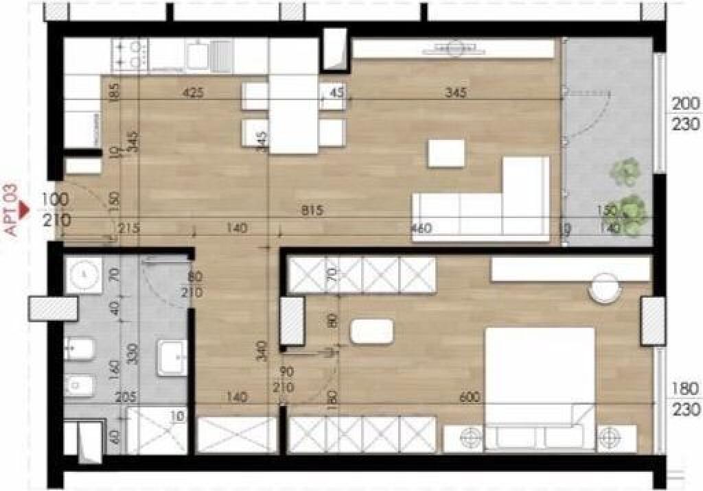 SHITET APARTAMENT 1+1 FUSHA E AVIACIONIT 133.000 EURO