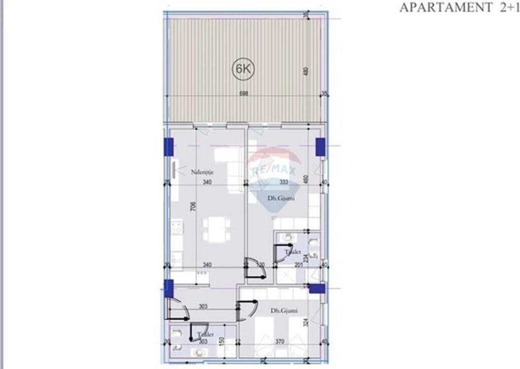 Appartamento 2+1+ veranda in vendita a "Dogana"