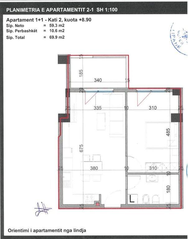 Vendesi Appartamento 1+1 Via Kavajes
