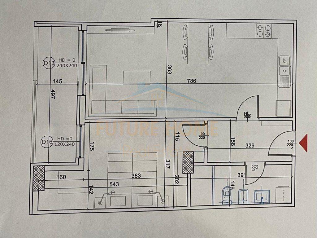Apartment 1+1. Dry Lake, Tirana.