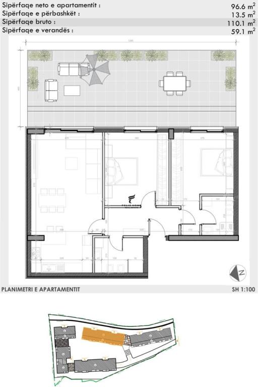 FOR SALE APARTMENT 2+1+2 TEG 283,800 EURO