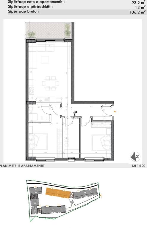 FOR SALE APARTMENT 2+1+2 TEG 212,400 EURO