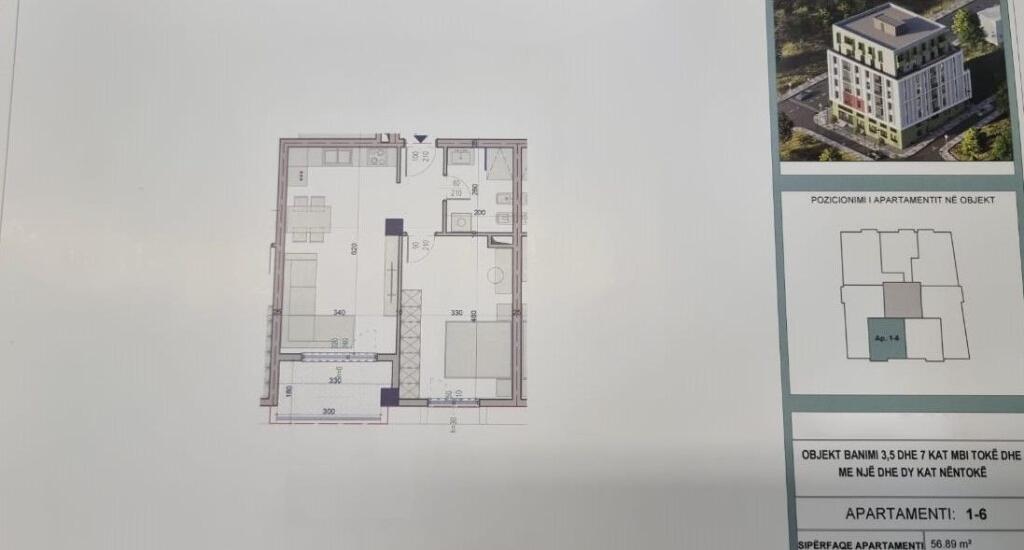 Shitet Super Apartamenti 1+1 ne Paskuqan ne Faze Ndertimi