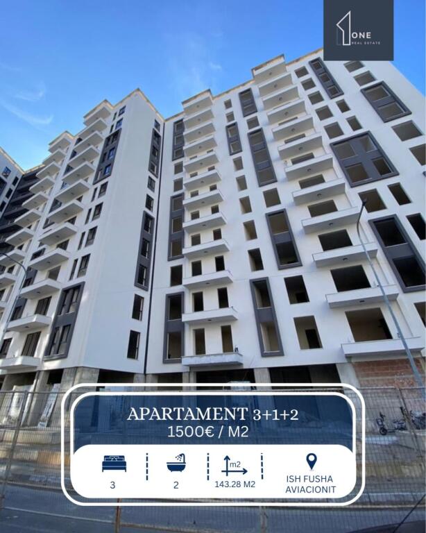 Shitet apartament 3+1 ish fusha e Aviacionit