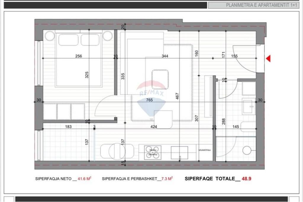 Apartment 1+1 for sale, Near the Lake of Tirana.