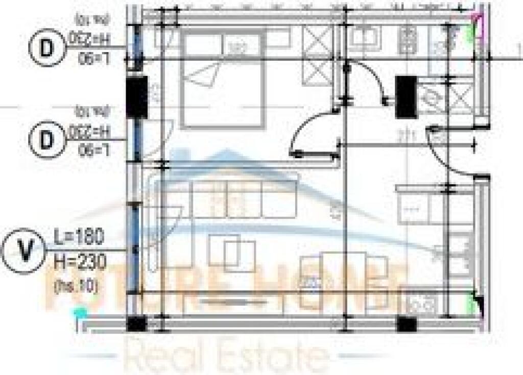 For sale, Apartment 1+1, Kodra e Diellit Residence 2