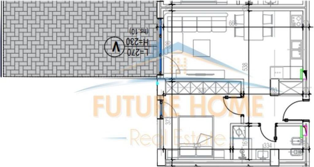 For sale, Apartment 1+1, Kodra e Diellit Residence 2