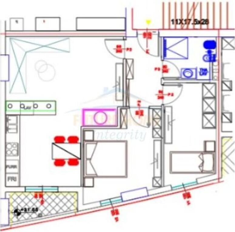 For sale, 2+1 apartment, Ali Demi, Tirana.