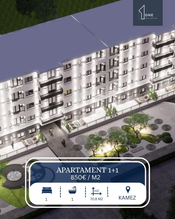 Apartment 1+1 for sale Kamez