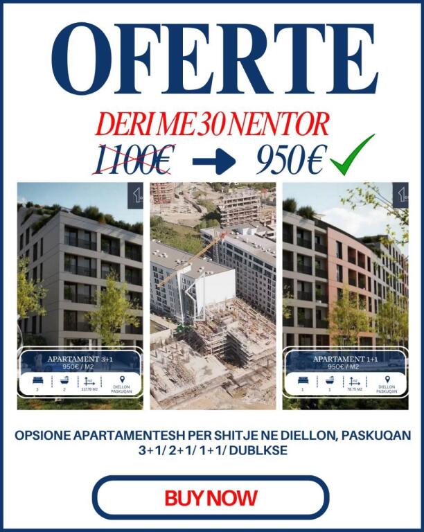 Siten 1+1 e 2+1 Paskuqan occasione fino al 30 novembre