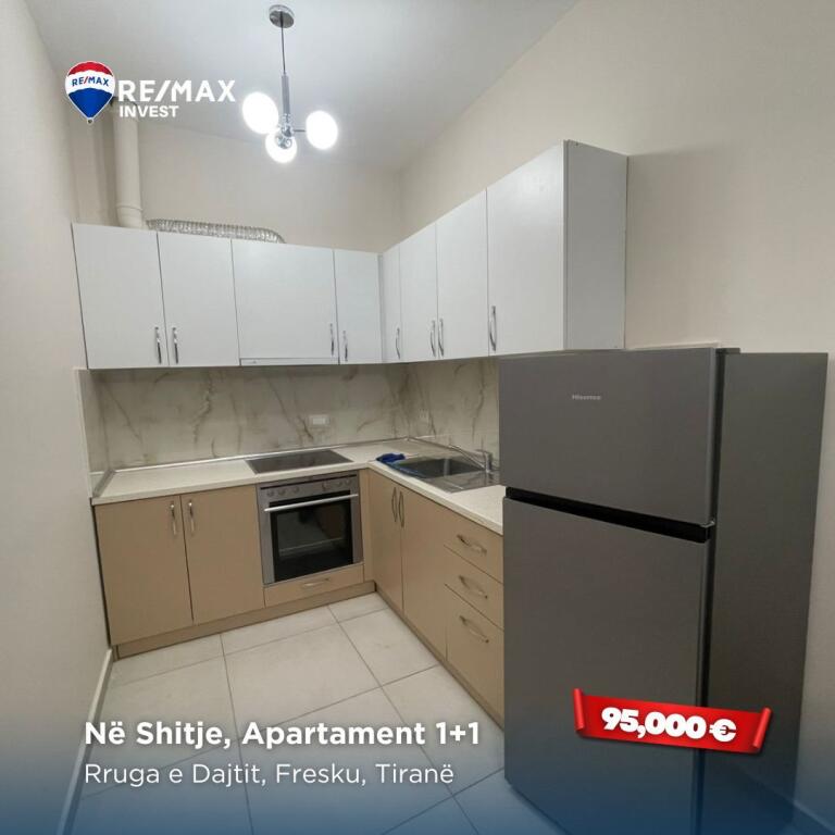 Apartment 1+1 for sale in Fresk, along Dajti road.