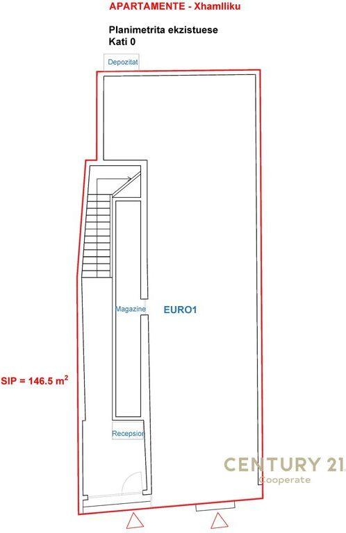 SHESIM GODINË KOMERCIALE 4-KATËSHE NË QENDËR TË XHAMLLIKUT 1,360,000 €