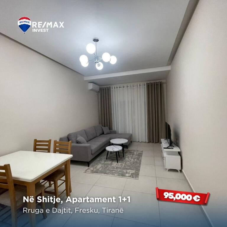 Apartment 1+1 for sale in Fresk, along Dajti road.