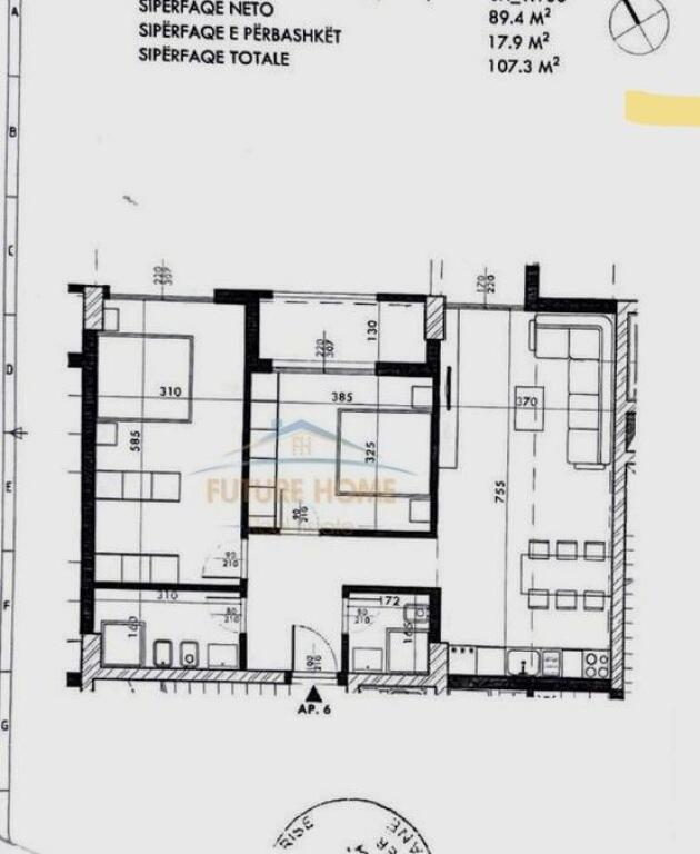 Apartment 2+1+2 for sale, Aviation Field – Tirana