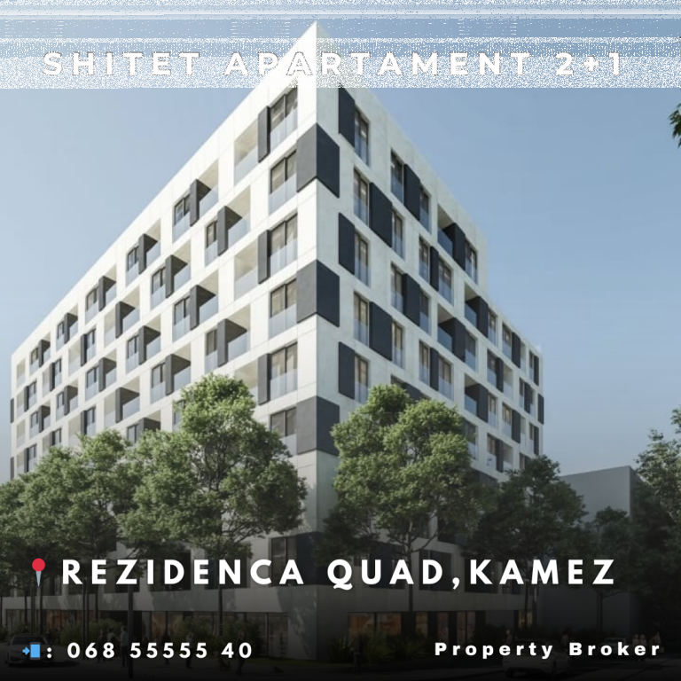 Appartamento 2+1 in vendita a Kamëz 850€/m2!