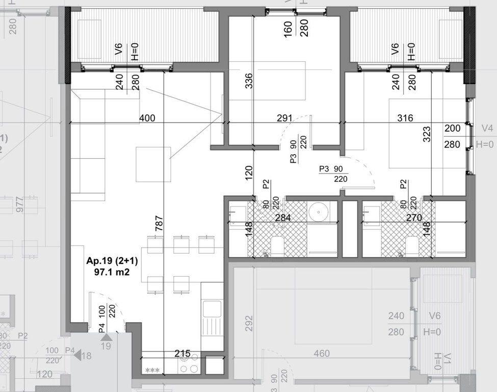 KAMEZ - SHITET APARTAMENT 2+1+2 !