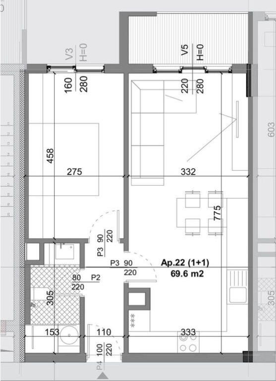 SHITET APARTAMENT 1+1 NE KAMEZ !