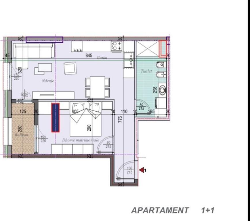 💥Okazion 1250€/m2 | 🏡Shitet Apartament 1+1 | 📍Ish Dogana, Tirana Entry 3