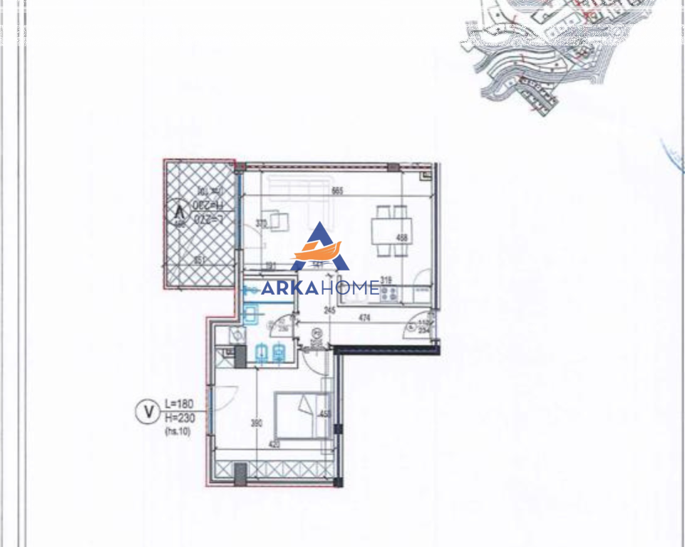 IN VENDITA APPARTAMENTO 1+1+BALCONE/VERANDA "KODRA E DIELLIT" 157.867 (TRATTABILE)