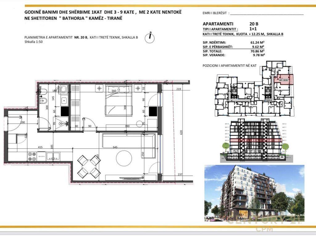 Vendiamo Appartamento 1+1 a Kamez! 60.000 €