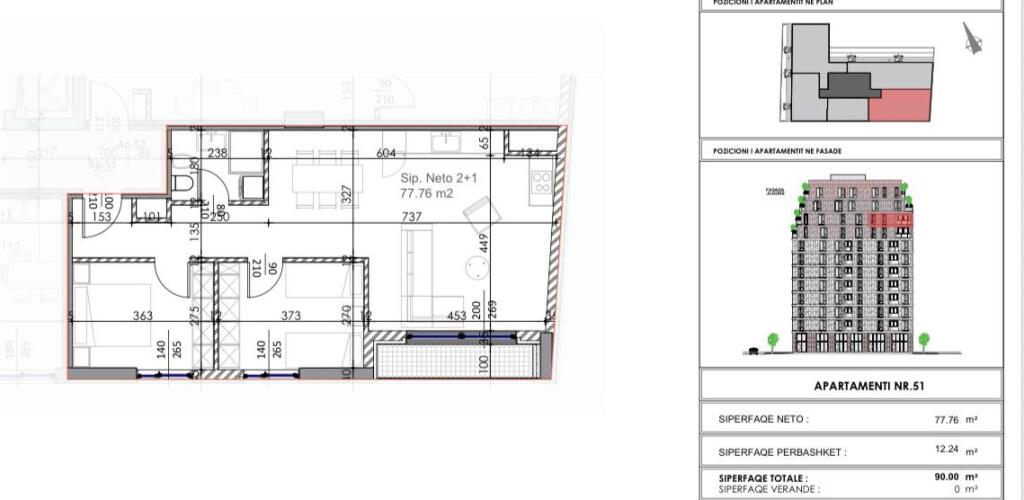 Apartment 2+1 for sale near the Aviation Field