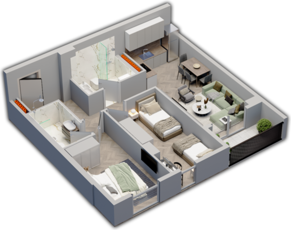 For sale, Apartment 2+1, Univers City, Tirana