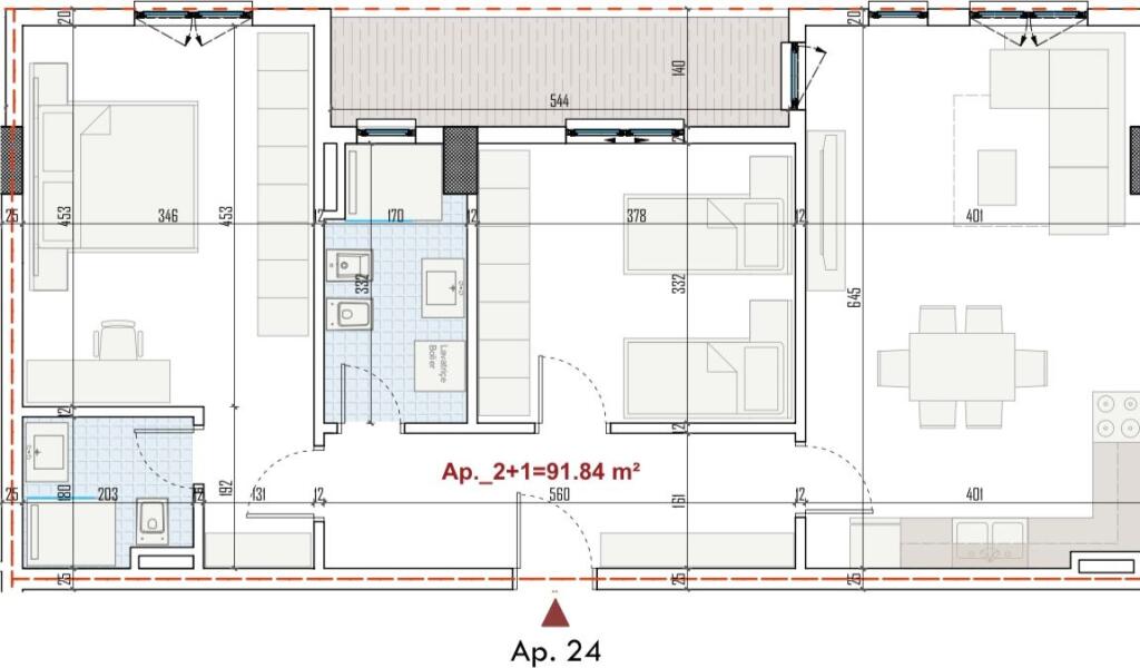 Super appartamento 2+1 in vendita a Paskuqan