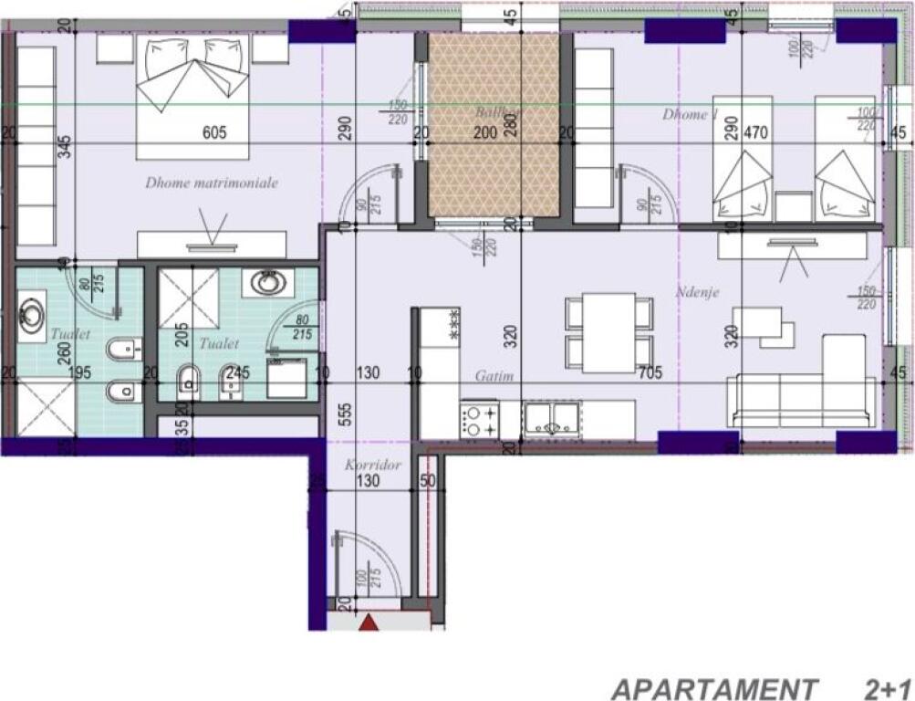 🏡Appartamento 2+1+2 in Vendita | 📍Ex Dogana, Tirana Ingresso 3
