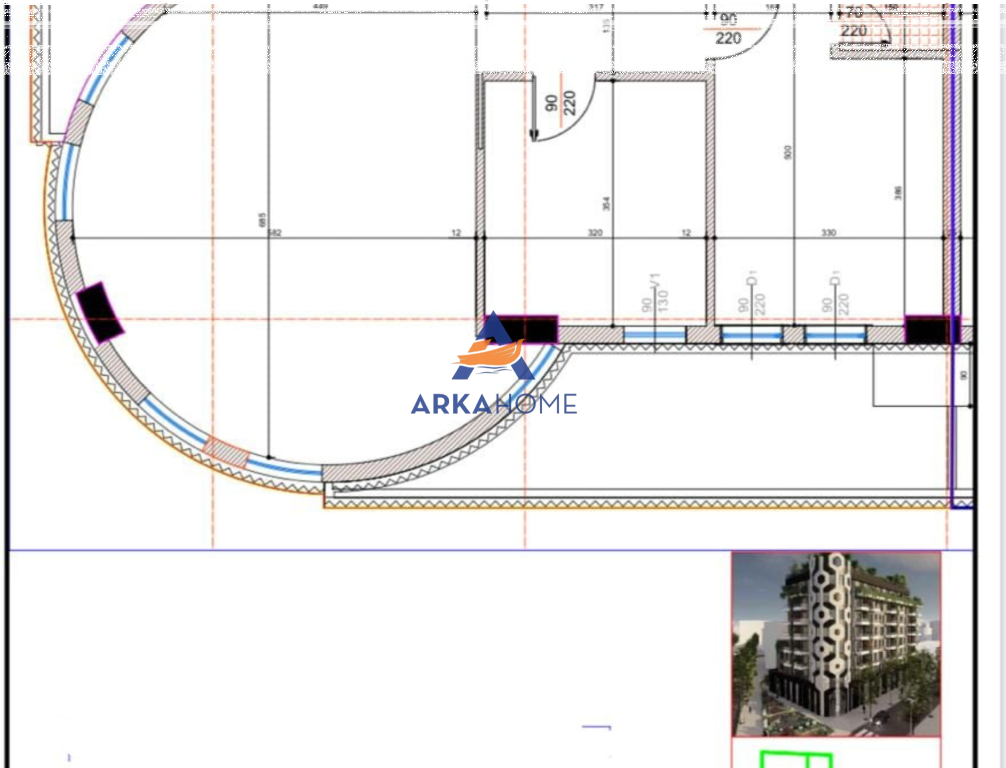 FOR SALE APARTMENT 2+1+2 BALCONIES "ALI DEMI, AT THE SPAR MARKET " 306,020 EURO