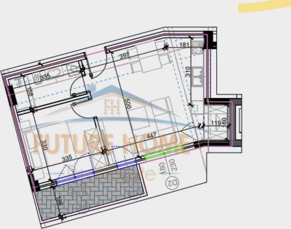 For sale, Apartment 1+1 – Residence “Kodra e Diellit 2”