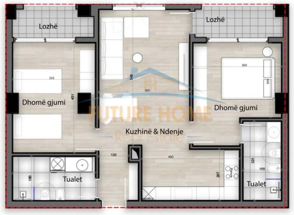 In vendita, Appartamento 2+1+2, Via dei Kokonozë, Splendor Residence