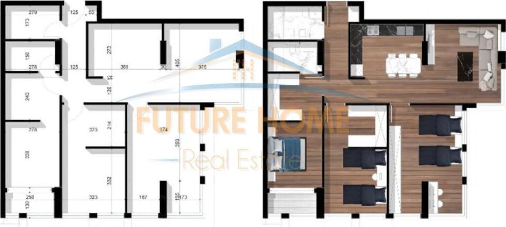 Apartment 3+1+2 for Sale in Unico Residence – Bllok, Tirana