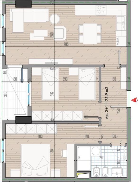🏡Appartamento 2+1 in Vendita | 📍Univers City