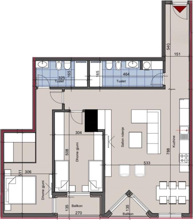 🏡Appartamento 2+1+2 in Vendita | 📍Ora Verticale, Via Muhamet Gjollesha