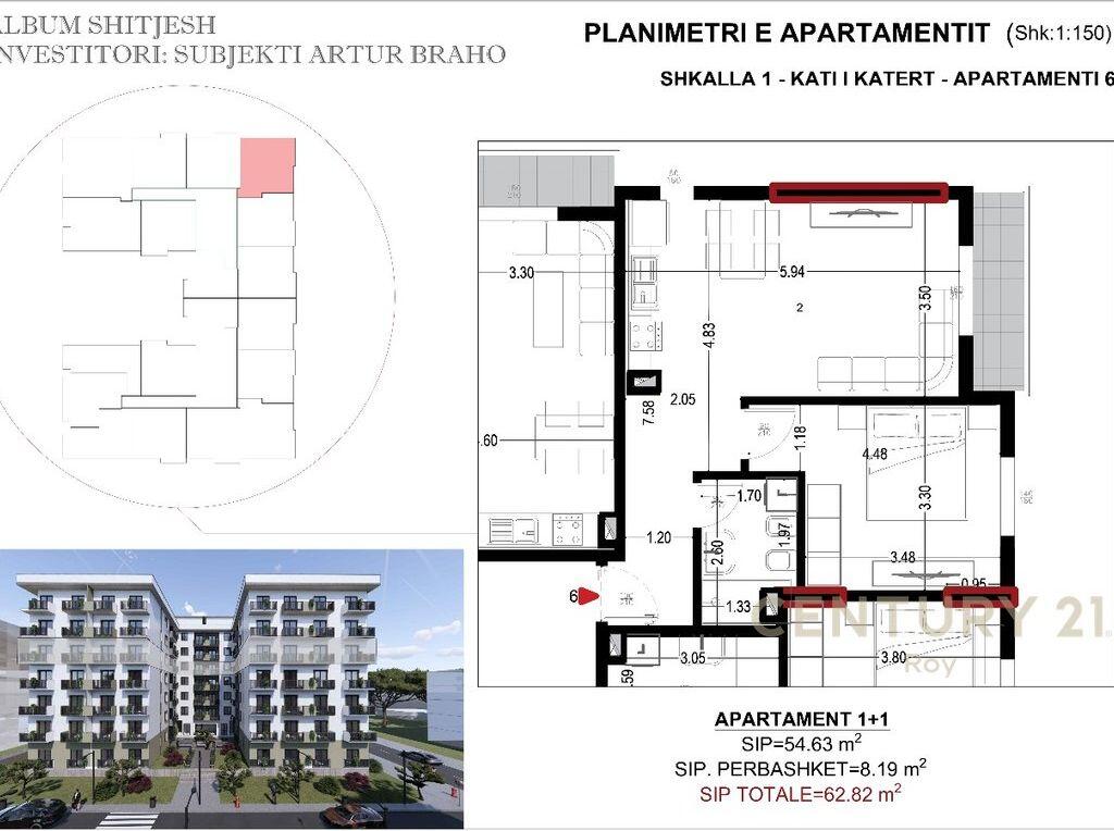 APARTMENT 1+1 FOR SALE IN GOLEM! PAYMENT POSSIBILITY IN INSTALLMENTS!