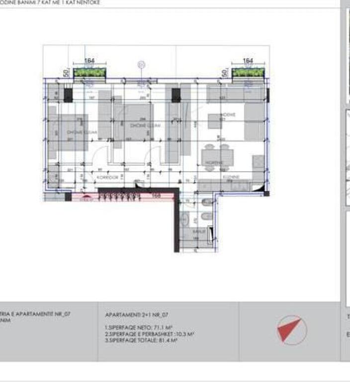 FOR SALE APARTMENT 2+1+BALCONY "NEAR DHIMITER KAMARDA, ALI DEMI STREET" 147,000 EURO