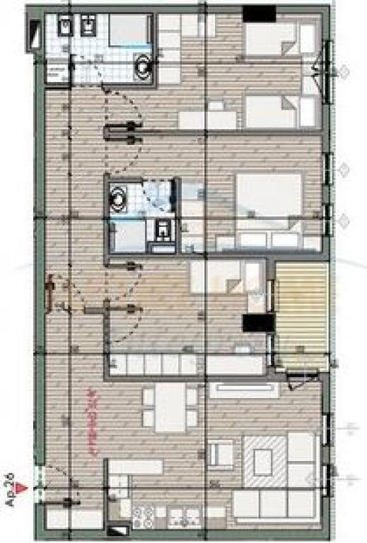 For sale, 3+1 Apartment, Univers City Complex, Tirana.