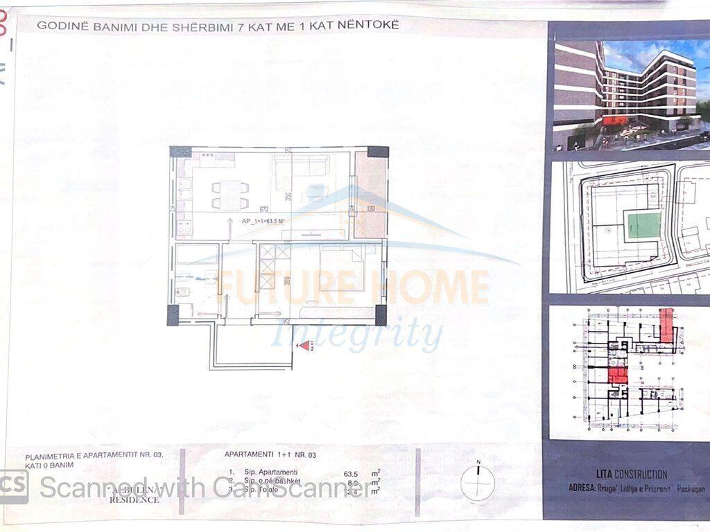 In vendita, Appartamento 1+1, Albulena Residence, Tirana.