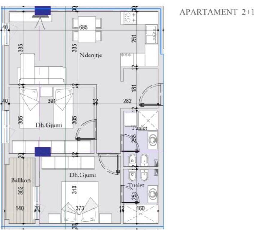 FOR SALE APARTMENT 2+1 29 NENTORI STREET 122,360 EURO