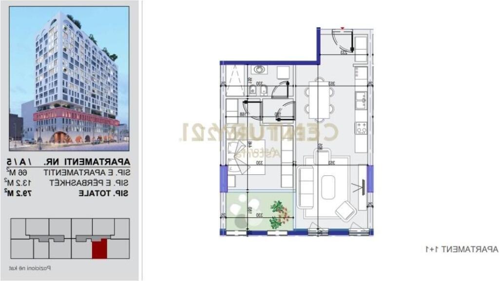 APPARTAMENTO 1+1 IN VENDITA AL "WHITE TOWER" NEL COMUNE DI PARIGI.