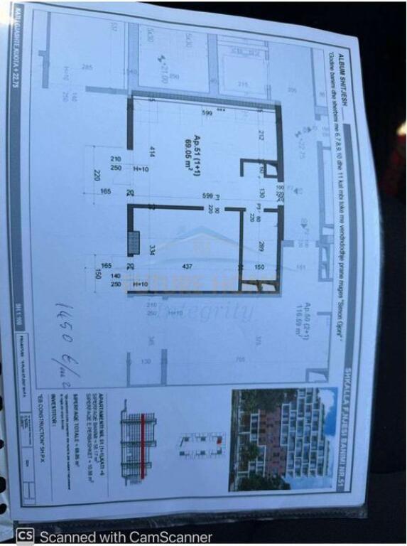 For sale, Apartment 1+1, Mei's Garden Residence, Tirana.