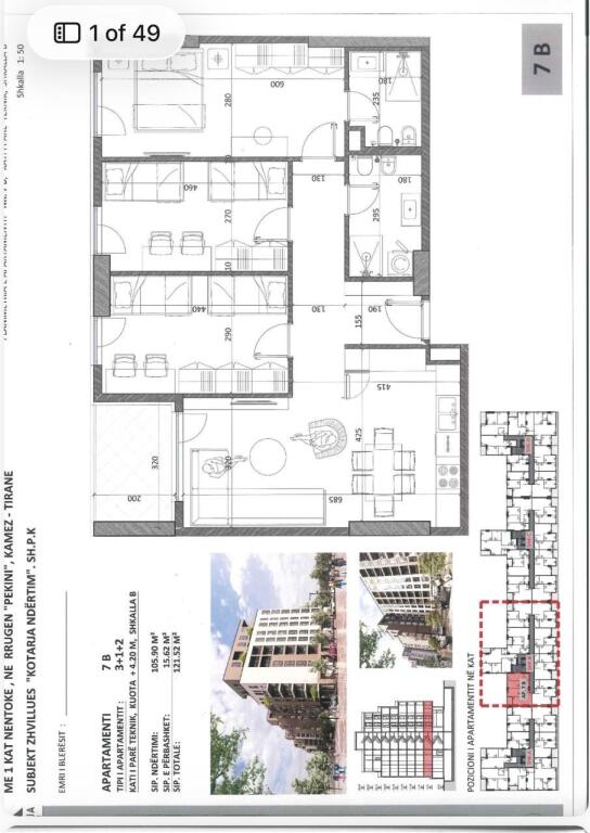 Apartments for sale in Kamëz – Complex “Venatino”, Pekinë Street