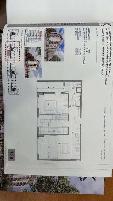 Apartments for sale in Kamëz – Complex “Venatino”, Pekinë Street