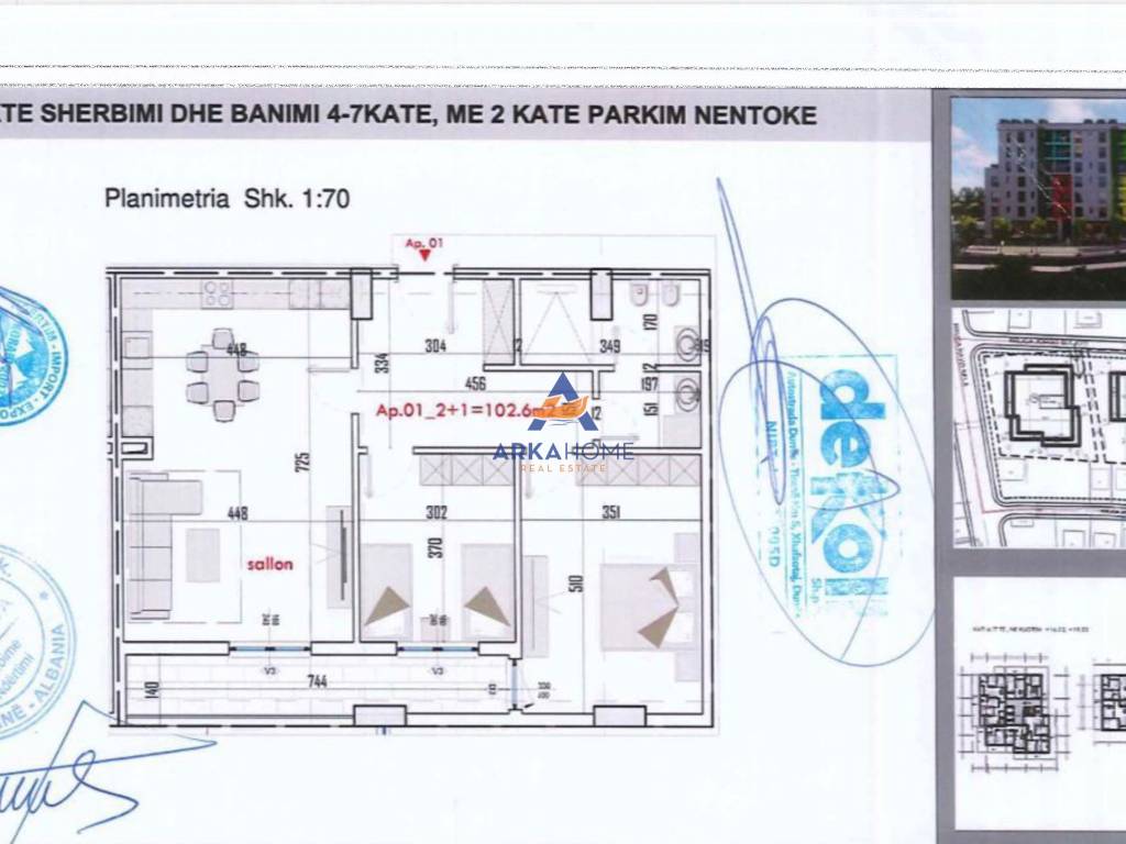 VENDESI APPARTAMENTO 2+1+BALCONE "PASKUQAN"112,100 EURO