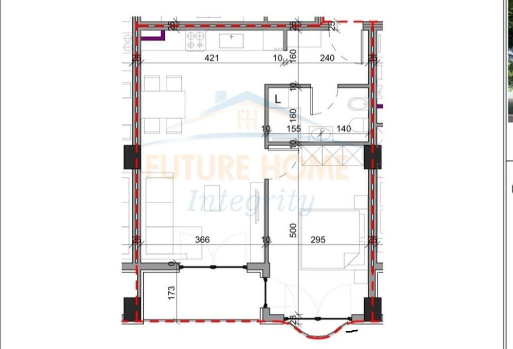 APPARTAMENTO 1+1 IN VENDITA A PASKUQAN, COMPLESSO ALUNA