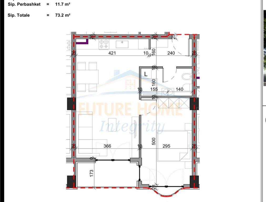 In vendita, Appartamento 1+1, Complesso Aluna, Tirana.